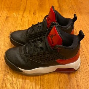 Nike Jordan Air red and black sneakers